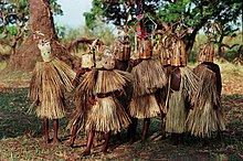9–10-year-old boys of the Yao tribe in Malawi participating in circumcision and initiation rites.