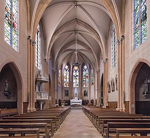 Vue de l'intérieur de l'église.