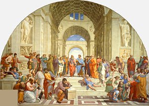 אסכולת אתונה - אחד הציורים הידועים ביותר של אמן הרנסאנס האיטלקי רפאל שצויר בשנים 1509 - 1510.