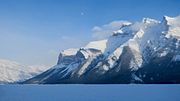 Lake Minnewanka in winter