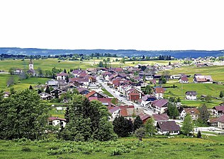 Le village des Fourgs.