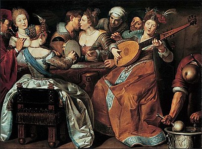 Musical company (Allegory of the five senses)