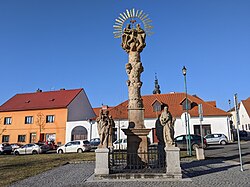 Holy Trinity Column at the town square