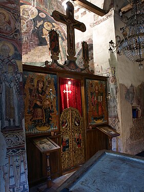 Iconostasis in Ježevica Monastery