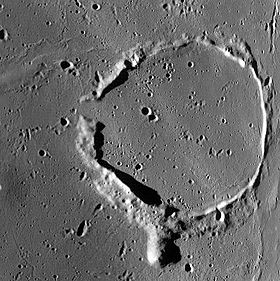 Снимок зонда Lunar Reconnaissance Orbiter.