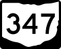 State Route 347 marker