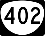 Oregon Route 402 marker