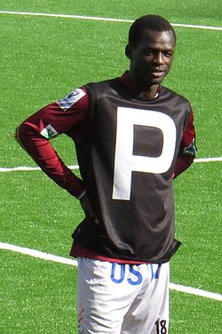 Peter Opiyo FF Jaron joukkueessa elokuussa 2015.