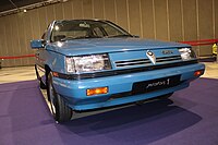 1985 Proton Saga with "PROTON 1" registration plate