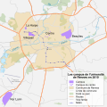 carte de la ville montrant les limites de celle-ci