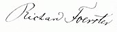 signature de Richard Foerster