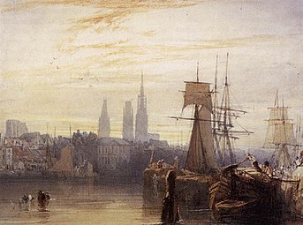 Rouen (1825), Richard Parkes Bonington, Londres, Wallace Collection.