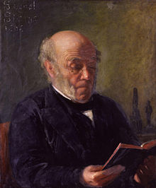 Seated painted portrait of Samuel Sharpe, reading a book