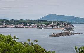 La côte vers Saint-Jean-de-Luz, à l'ouest.