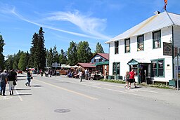 Huvudgatan i Talkeetna år 2015