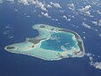 Vue aérienne de l’atoll de Tetiaroa.