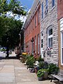 Image 2Simple row houses like these in Locust Point make up much of Baltimore's housing stock. (from Culture of Baltimore)