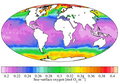 WOA 2009 sea surface dissolved oxygen