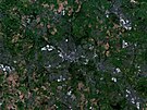 Satellitenbild von Wigan