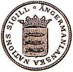 Ångermanländska nationens sigill 1646–1800.