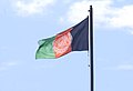 The Afghan flag flying at the Presidential Palace compound (2019)