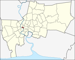 District location in Bangkok