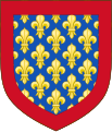 Bordure gules (House of Valois, later borne by the House of Valois-Anjou)