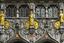 Detail of the entrance of the Basilica