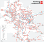 バスの路線図