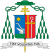 Episcopal coat of arms of Archbishop Józef Kowalczyk, charged with a cross, a pastoral staff, a plough, and a star