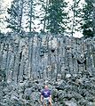 Diaclases no Parque Nacional de Yellowstone.