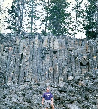 Columnar Jointing in Yellowstone National Park