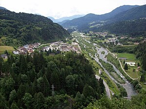 the town of Comeglians