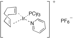 Formula di struttura del catalizzatore di Crabtree