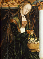 Die Heilige Dorothea, by Lucas Cranach the Elder.