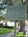 Historical marker near DeLand Hall