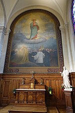 La chapelle du Sacré-Cœur où a été installée la châsse, le 19 juin 2009.