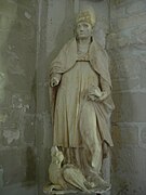 Intérieur de l'église : Saint Loup écrasant la chair salée XVIe siècle