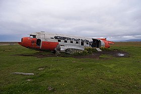 Épave d'un DC-3.