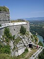 Vue vers l'est depuis le fort supérieur.