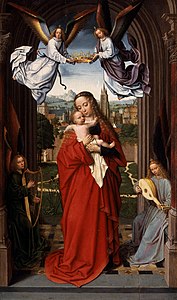 Virgin and Child with Four Angels, by Gerard David