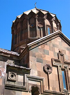 Tholobate on Harichavank Monastery in Armenia