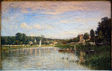 Stanislas Lépine, Vue de Brie-sur-Marne, 1873 Collection du Palais des Beaux-Arts de Lille