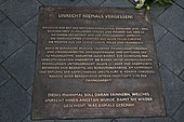 Memorial for the Nazi forced labourers (detail) in Hamburg-Bergedorf, 2012