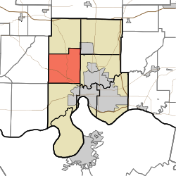 Location in Vanderburgh County