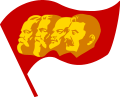 The "Four Heads" of Marxism: Marx, Engels, Lenin, and Stalin.