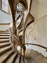 Head on view of spiral staircase in Albrechtsburg