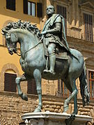 Estatua ecuestre de Cosme I de Médici, de Giambologna (1594).