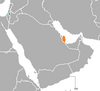 Location map for the State of Palestine and Qatar.