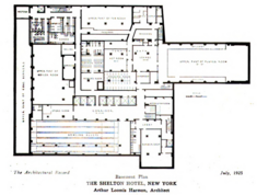 Floor plan of the basement